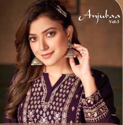 Anjubaa Vol 3 By Anjubaa Designer Partywear Georgette Salwar Kameez Collection
